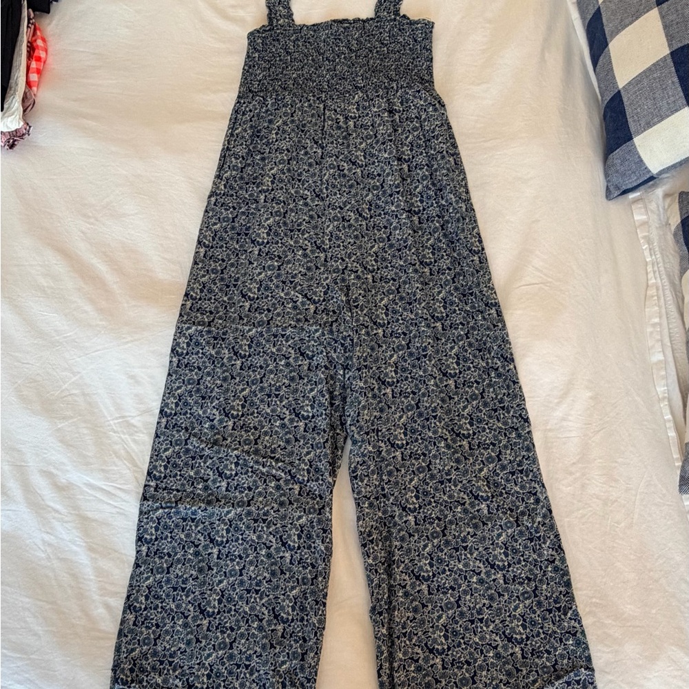 Lollys Laundry Navy Floral Wide-Leg Jumpsuit